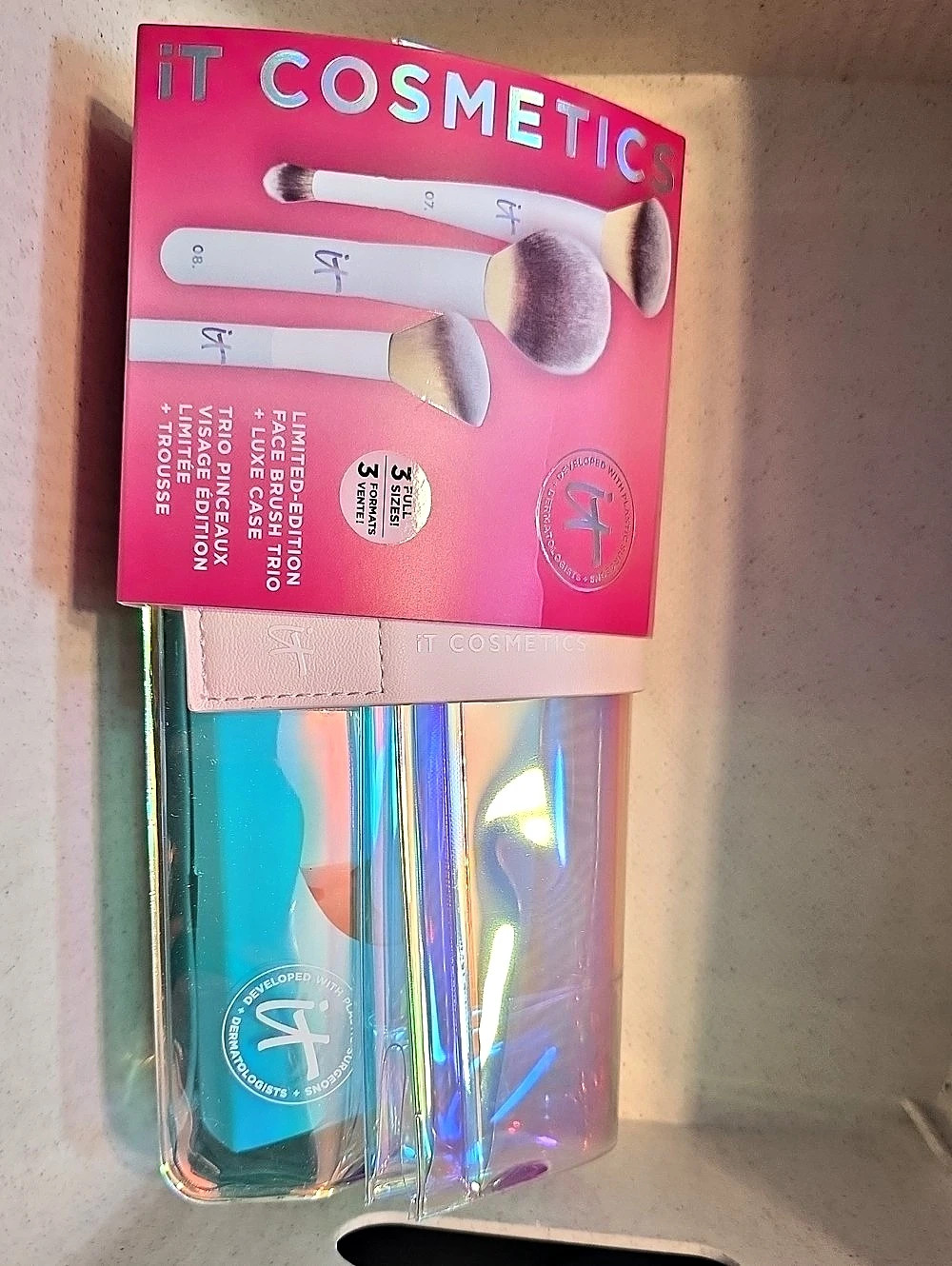 IT Cosmetics Limited-Edition Face Brush Trio + Luxe Case